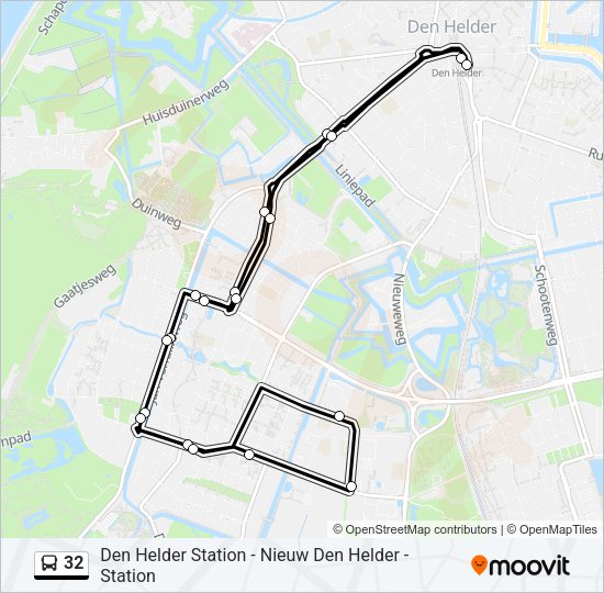 32 Bus Line Map