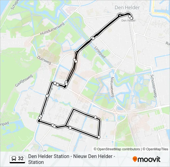 32 Bus Line Map