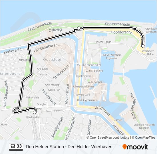 33 Bus Line Map