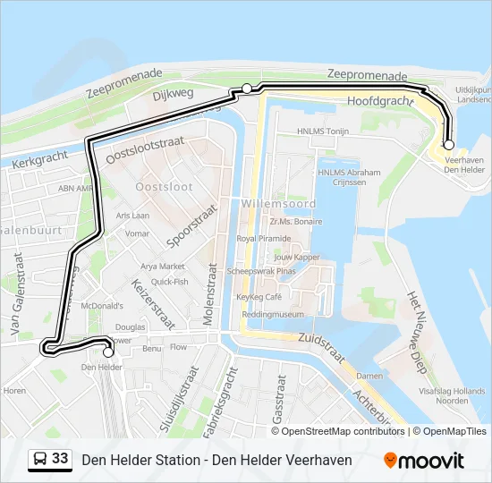 33 Bus Line Map