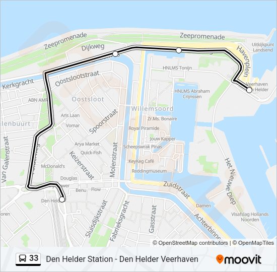 33 Bus Line Map