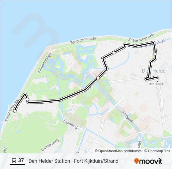 37 Bus Line Map