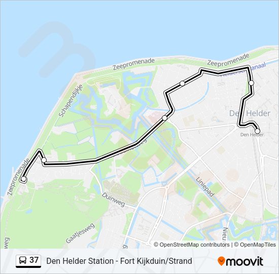 37 Bus Line Map