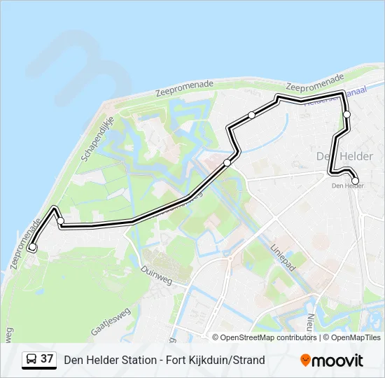 37 Bus Line Map