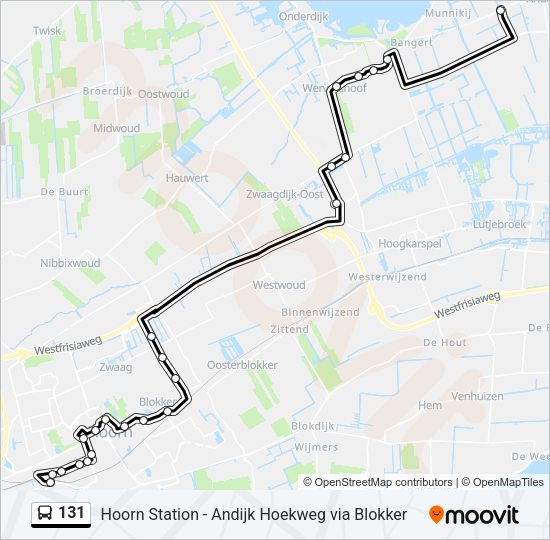 131 Bus Line Map