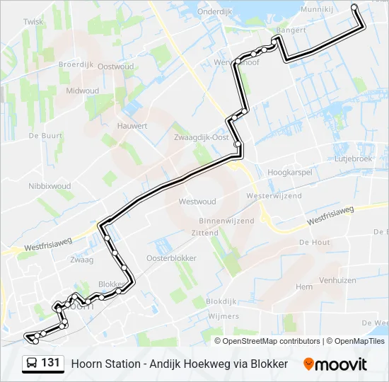 131 Bus Line Map