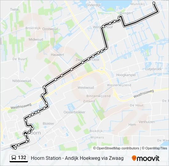132 Bus Line Map