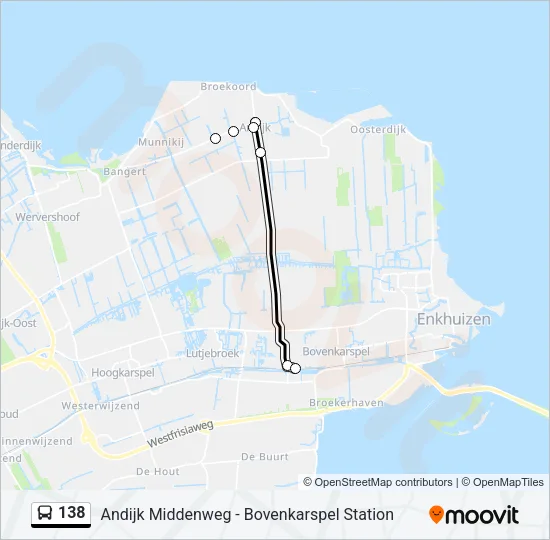 138 Bus Line Map