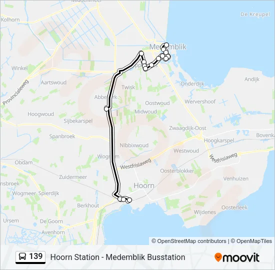 139 Bus Line Map