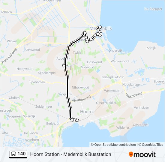 140 Bus Line Map