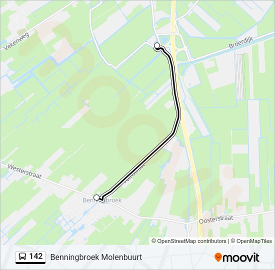 142 Bus Line Map