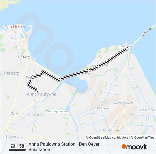 158 Bus Line Map