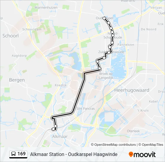 169 Bus Line Map