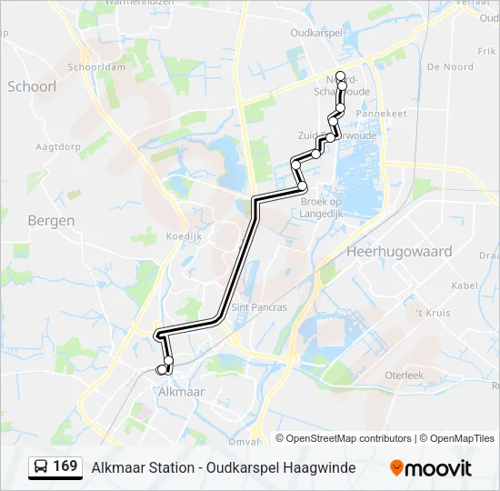 169 Bus Line Map