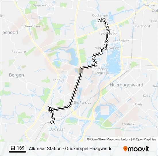 169 Bus Line Map