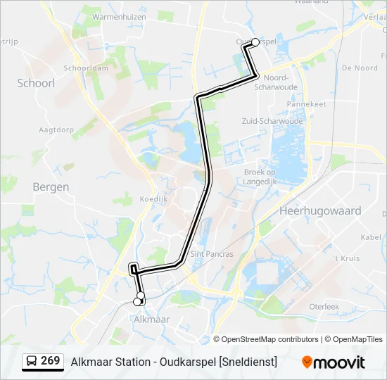 269 Bus Line Map