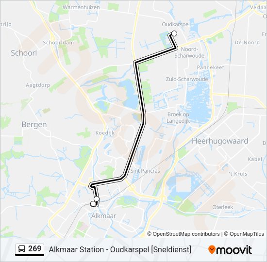 269 Bus Line Map