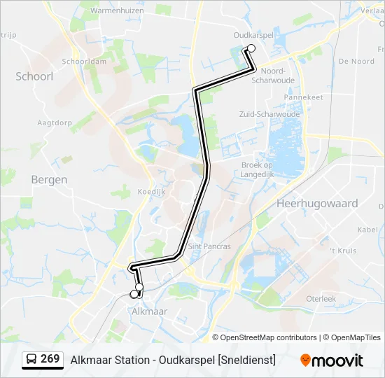 269 Bus Line Map
