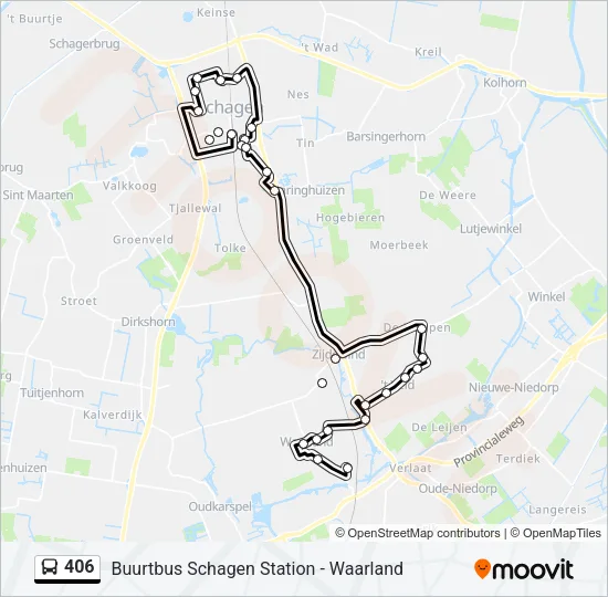406 Bus Line Map