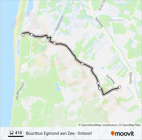 410 Bus Line Map