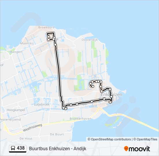 438 Bus Line Map