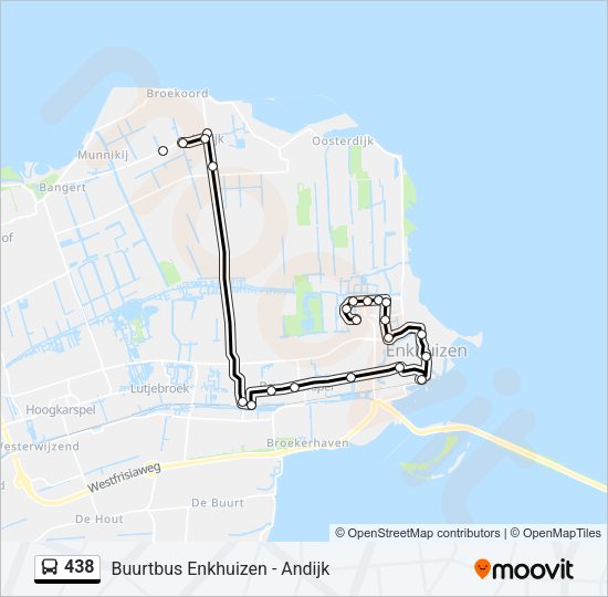 438 Bus Line Map