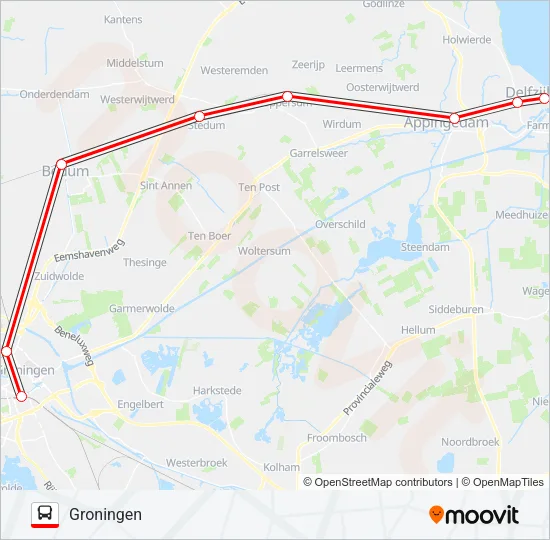 STOPBUS IPV TREIN  Line Map