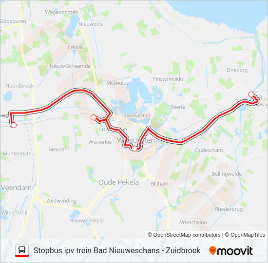 STOPBUS IPV TREIN  Line Map
