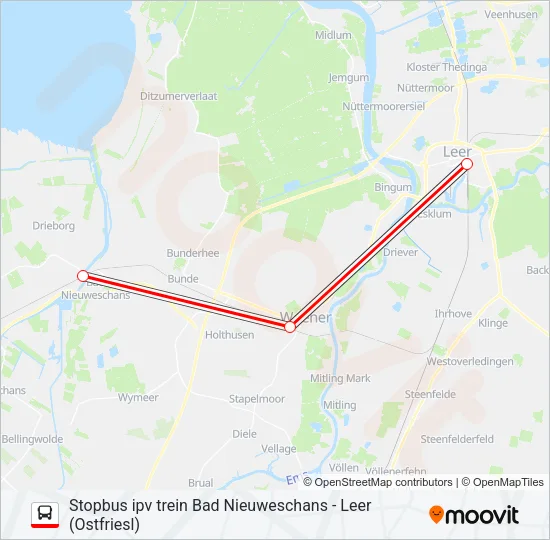 STOPBUS IPV TREIN  Line Map
