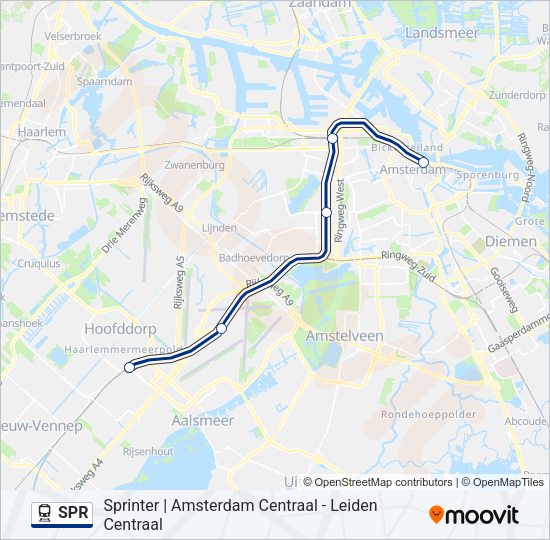 SPR Train Line Map