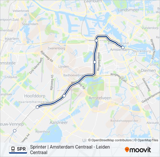 SPR Train Line Map