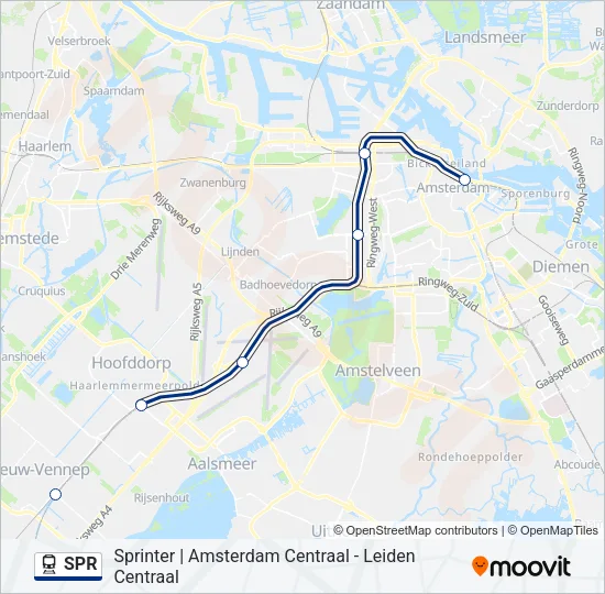 SPR Train Line Map