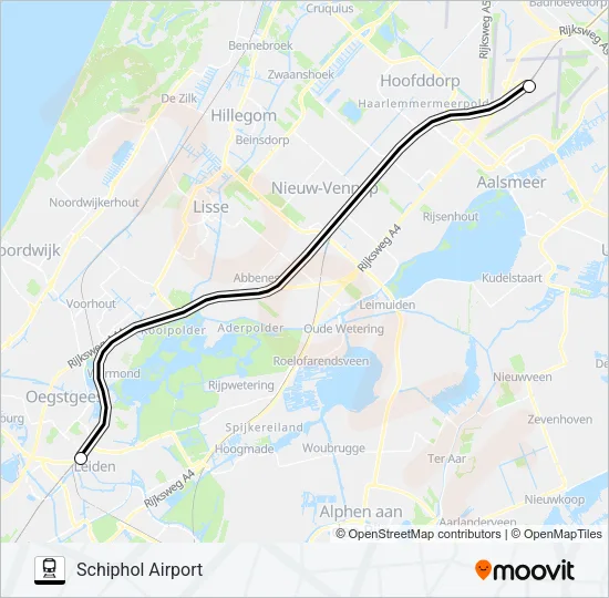 SNELBUS IPV TREIN Train Line Map