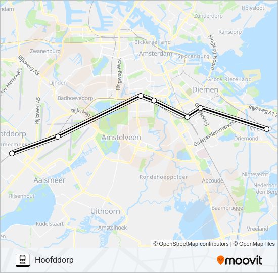 STOPBUS IPV TREIN Train Line Map