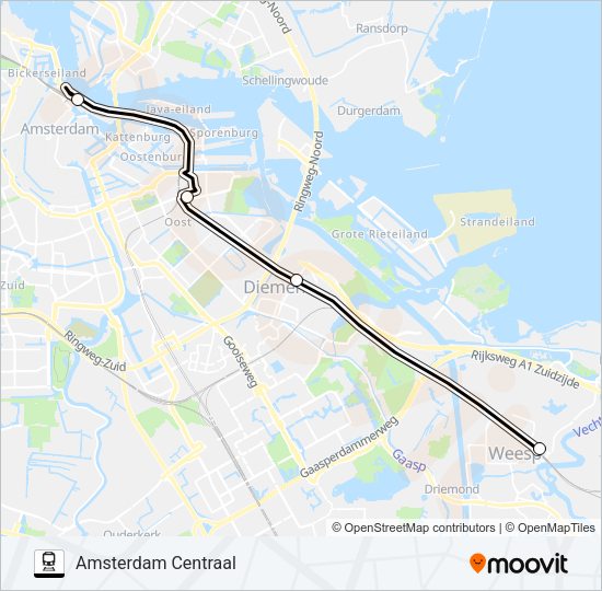 STOPBUS IPV TREIN Train Line Map