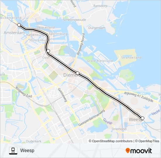 STOPBUS IPV TREIN Train Line Map