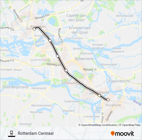 STOPBUS IPV TREIN Train Line Map