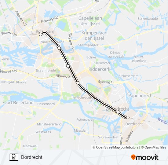 STOPBUS IPV TREIN Train Line Map