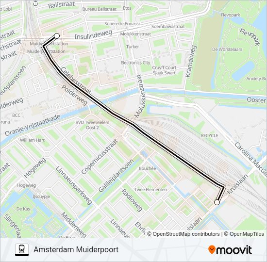 STOPBUS IPV TREIN Train Line Map