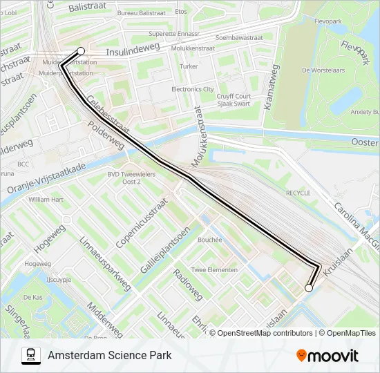STOPBUS IPV TREIN Train Line Map