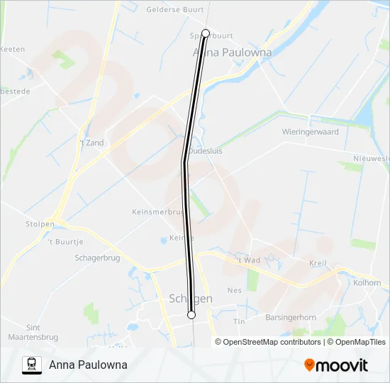 TAXIBUS IPV TREIN Train Line Map
