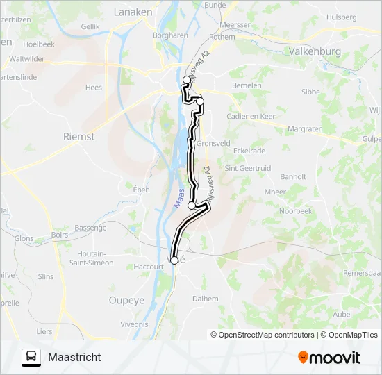 STOPBUS IPV TREIN  Line Map
