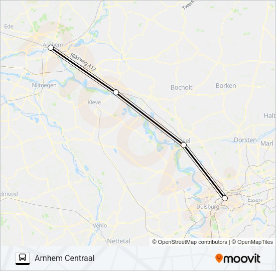 SNELBUS IPV TREIN Bus Line Map