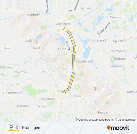 IC Train Line Map