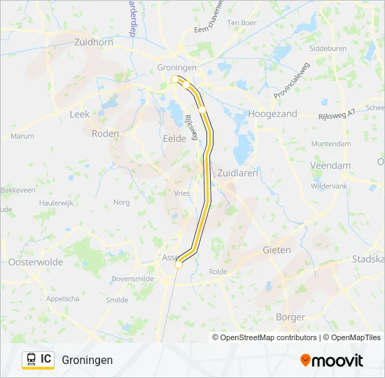 IC Train Line Map