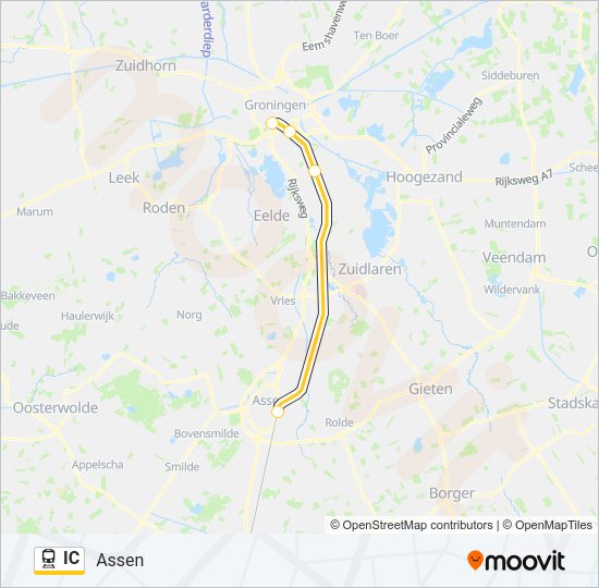 IC Train Line Map