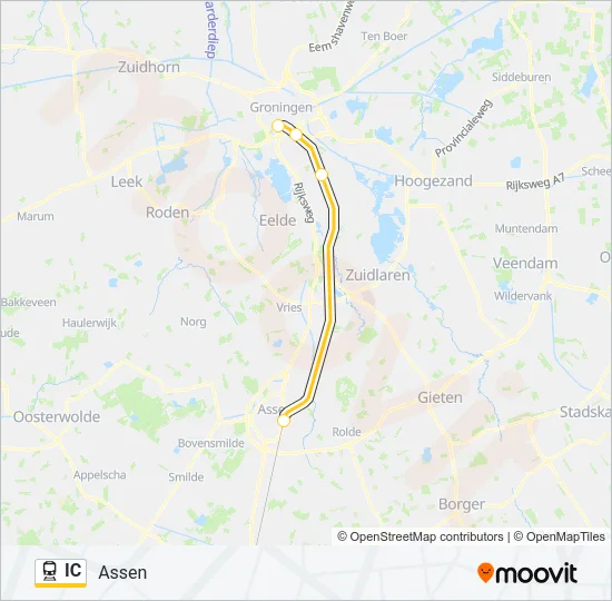 IC Train Line Map