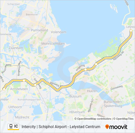 IC Train Line Map