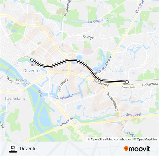 TAXIBUS IPV TREIN Train Line Map