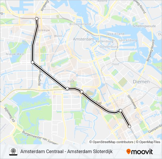 METRO IPV TREIN  Line Map